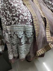 Light Lavender Colored Lehenga Skirt And Dupatta