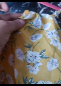 Sunny Yellow Floral Maxi Dress