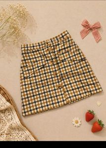 H&M Button-Up Mini Skirt