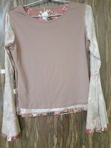 Floral Bell Sleeve Top