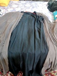 Elegant Ethnic Soudi Style Double Layered Abaya