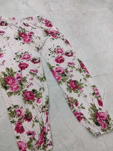 Boho Floral &amp; Polka Dot Palazzo Pants