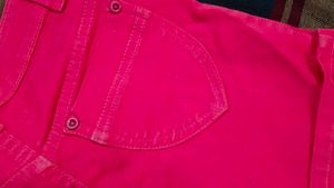 Bright Pink Girls' Cotton Shorts – Stylish &amp; Comfy