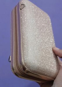 Rosegold Glitter Clutch
