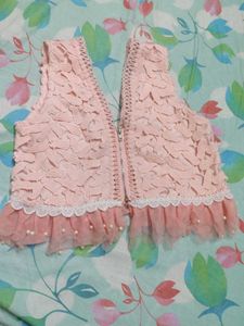 Elegant Lace Blouse with Tulle Trim