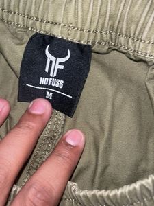 Olive Green Cargo Joggers