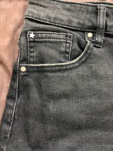 Stylish Grey Denim Skirt