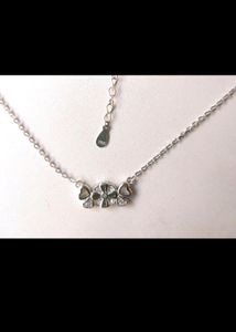 925 Sterling Silver Lovely Heart ❤️ Pandent ⛓️ Set