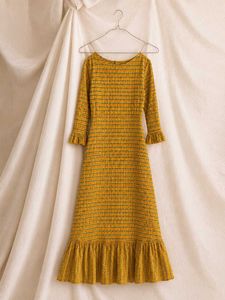 🏷️ Pinterest-Style Mustard Maxi Dress 🎀