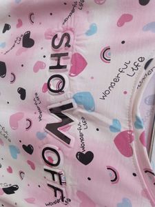 Cute Heart Print "Show Off" T-Shirt  soft fabric