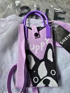 Cute Dog Print Mini Bag