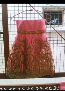 Pink Embroidered sharara set