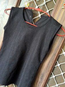 Sleek Black Sleeveless Top