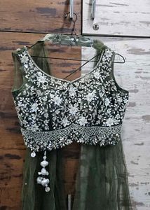 Stunning Ombre Sequined Lehenga Choli
