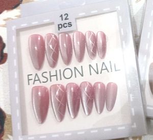 🌸 Glossy Pink Press-On Nails 💅🏻✨