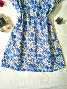 floral Corset back kurti 🦢💙