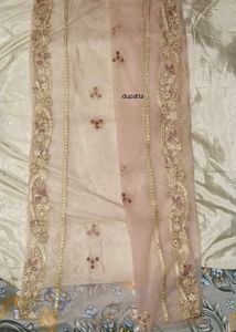 Elegant Designer Unstitched  Kurti Set