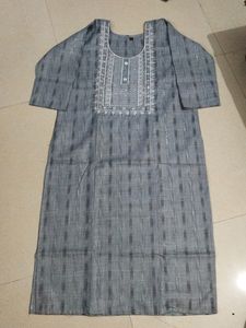 Beautiful Gray Long Kurti...... New Collection