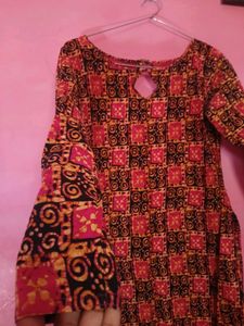 Beautiful Stitched Boat neck kurta
