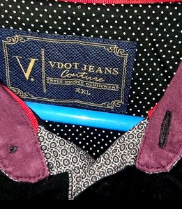 vDot by Van Heusen Polo tshirt with printed collar