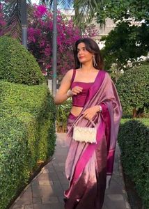Elegant Silk Blend Saree