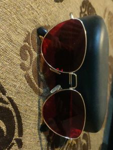 stylish red sunglasses