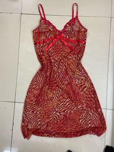 Patterned Slip Dress