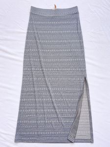 Grey Maxi Skirt