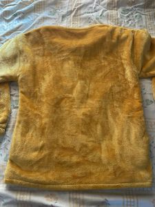 RAHUSY Fluffy Yellow Sleep Top