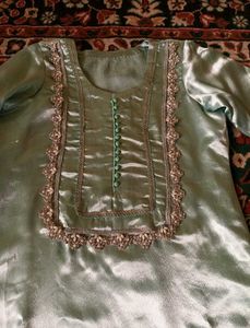 Elegant Mint Green Kurta Set