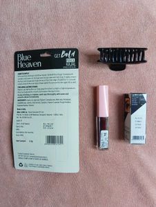 Blue Heaven Kajal Eyeliner lipstic &amp; clutcher comb