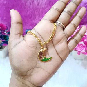 Crescent Moon Pendant Necklace