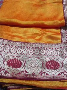 Beautiful Yellow Saree