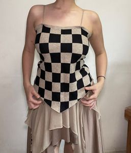 Checkered Camisole Top