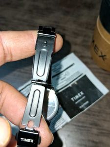 Timex Black Metal Watch