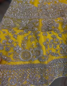 Elegant Yellow Embroidered Lehenga