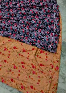 Crepe Rajasthani Lehenga
