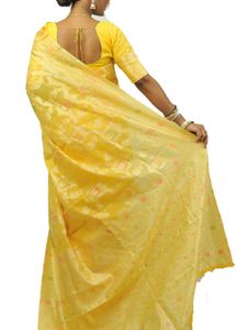 New Banarasi Soft Cotton Linen Saree