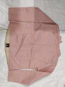 Pink Faux Leather Moto Jacket