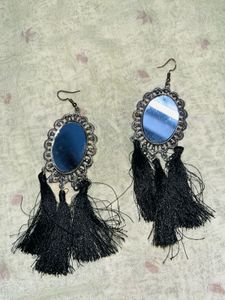 Tassel Mirror Earrings