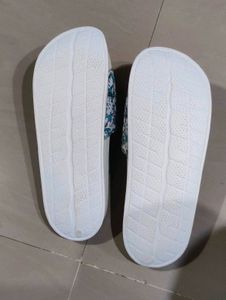Solethreads Blue &amp; White Slides