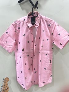 Pink Striped Button-Down Shirt