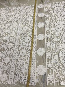 Elegant White Embroidered Dupatta