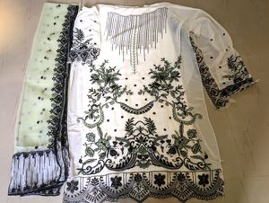 PAKISTANI SemistitchedSuit Embroidered Sequin Work