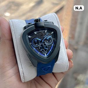 Lamborghini luxury chronograph watch with unique s