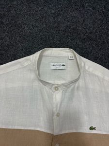 Lacoste Color Block Linen Shirt