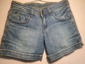 Light Wash Denim Shorts