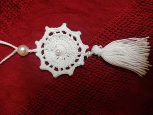 Crochet Mala And Earrings