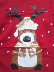 Red Christmas Reindeer Sweater