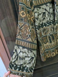 Unique Printed Button-Up Shirt
